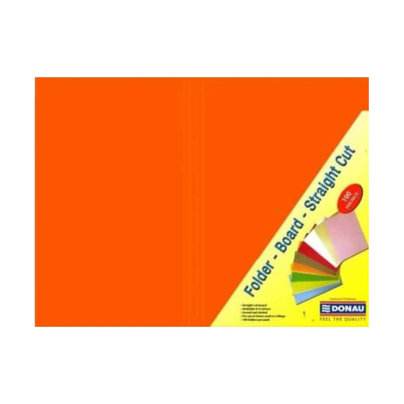 Folders Scored and Punched (bright orange) (single)