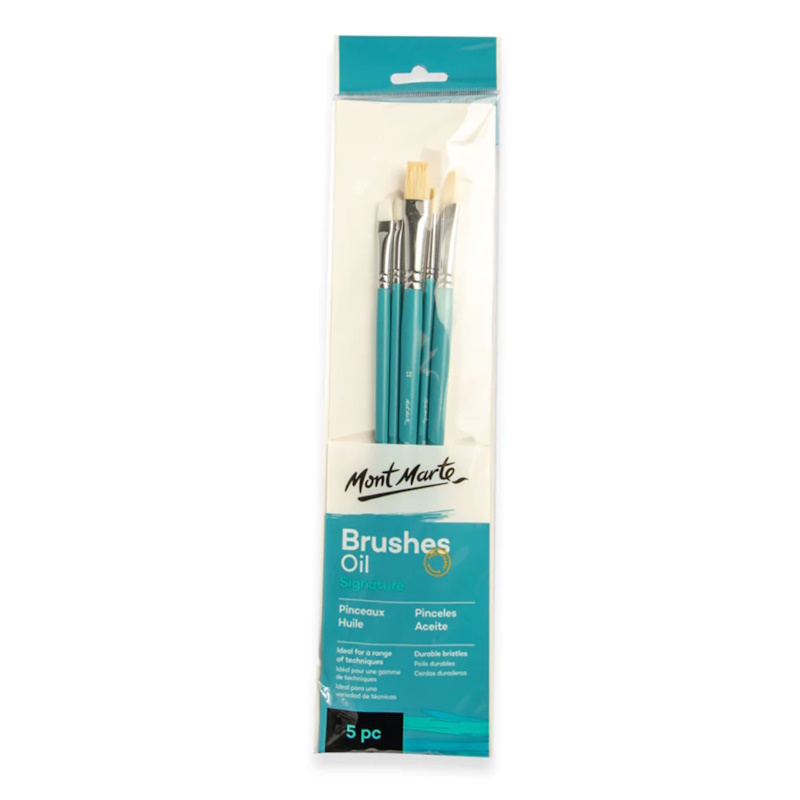 Mont Marte Gallery Series Oil Brush Set (5)