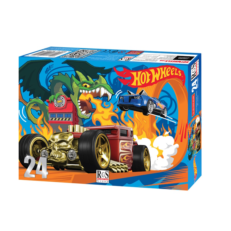 Hot Wheels City Creature Cardboard Puzzle (24 pieces)