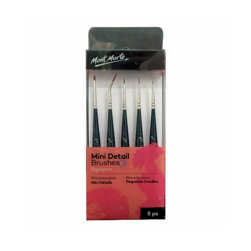 Mont Marte Mini Detail Brush Set (5 piece)