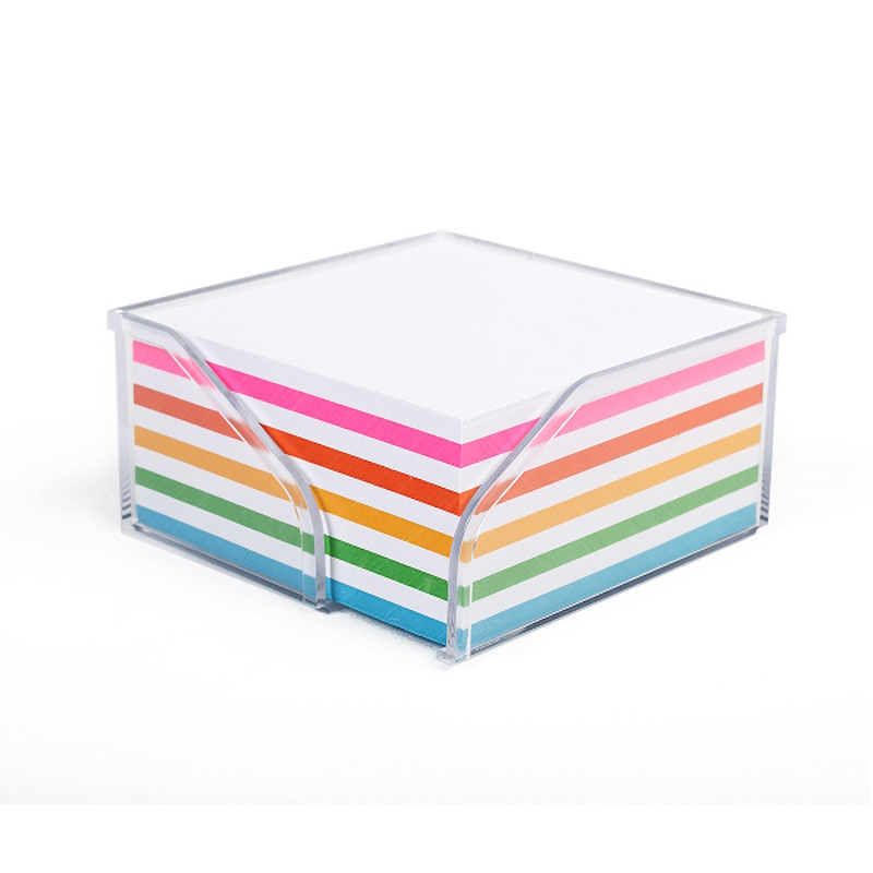 Bantex Memo Half Cube 9cm x 9cm (rainbow)