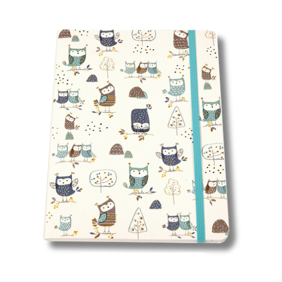Turnowsky Stitched Notebook Owls A5 100gsm (32 sheets) (TN235103)
