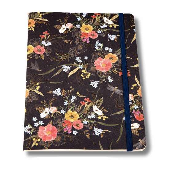 Turnowsky Stitched Notebook Flowers A5 100gsm (32 sheets) (TN235105)