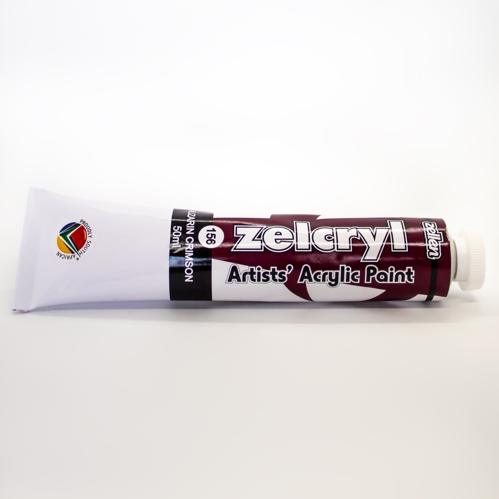Zellen Zelcryl Acrylic Paint 50ml (alizarin crimson)