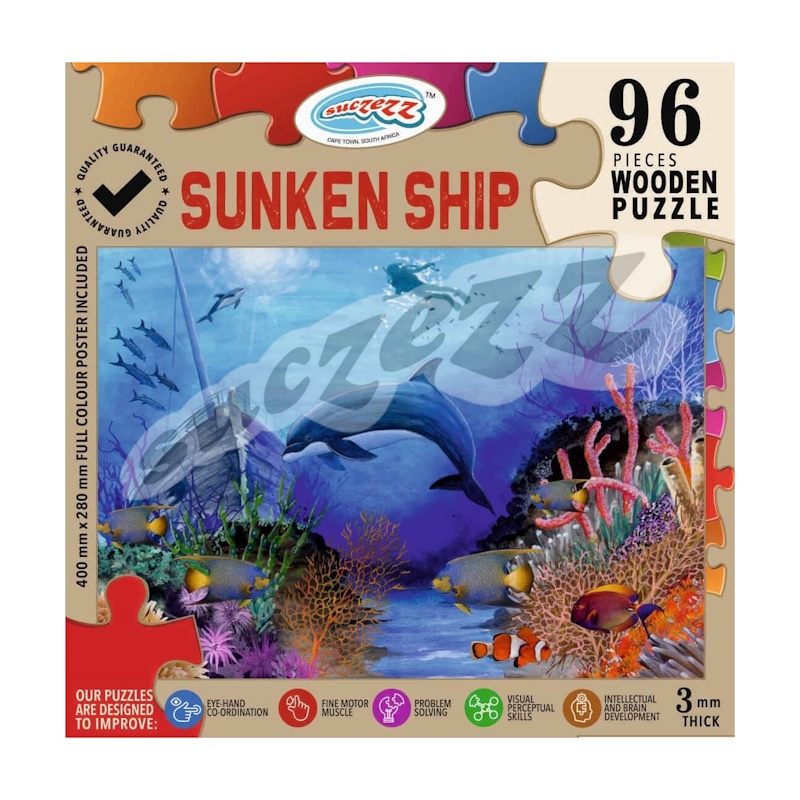 Sunken Ship Wooden Puzzle (96 piece)