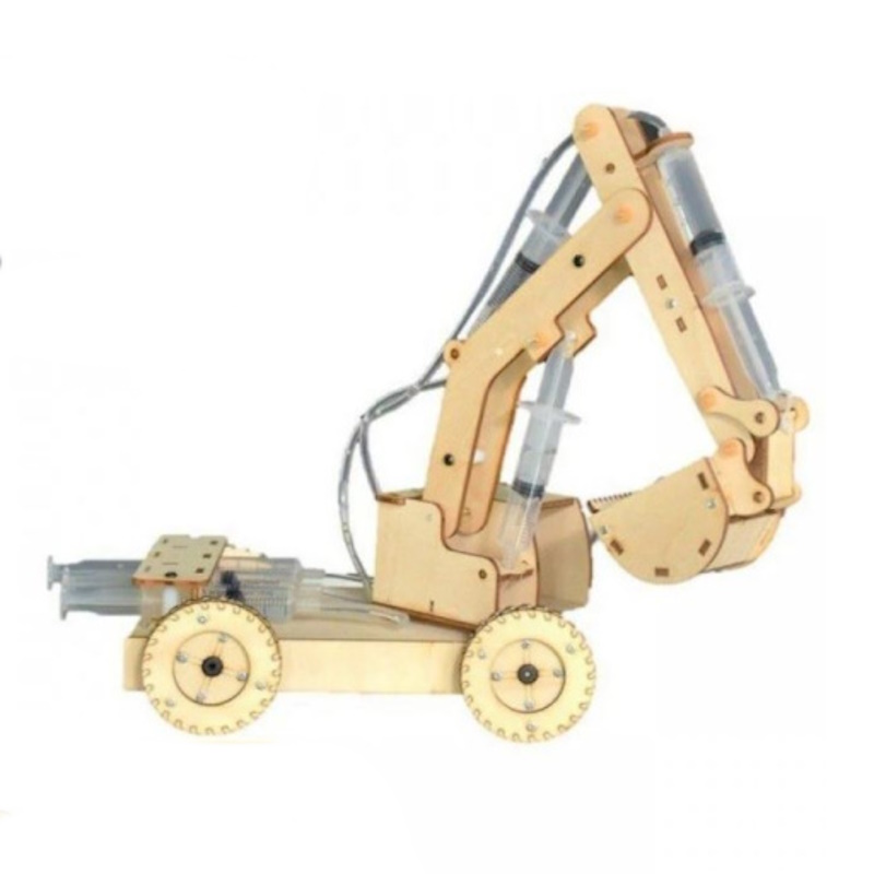 STEM DIY Wooden Hydraulic Excavator
