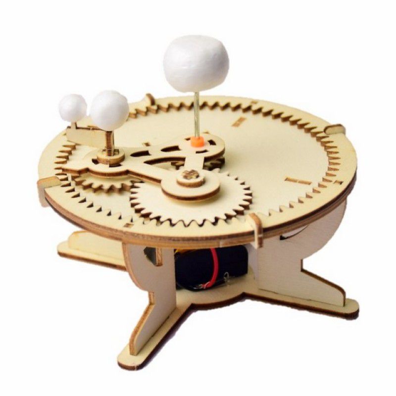 STEM DIY Wooden Sun, Earth, Moon Orbit