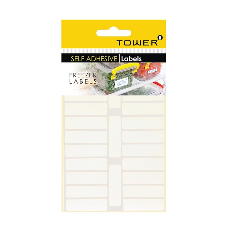 Tower Freezer Labels 32 x 50mm (white)