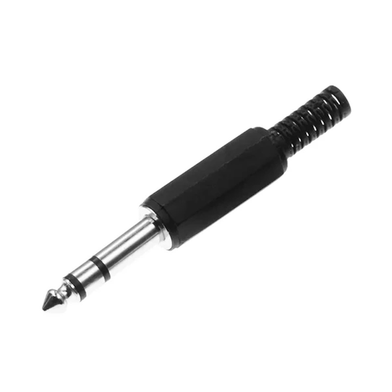 Audio Jack Male 6.35mm 3 Pin PVC (4)