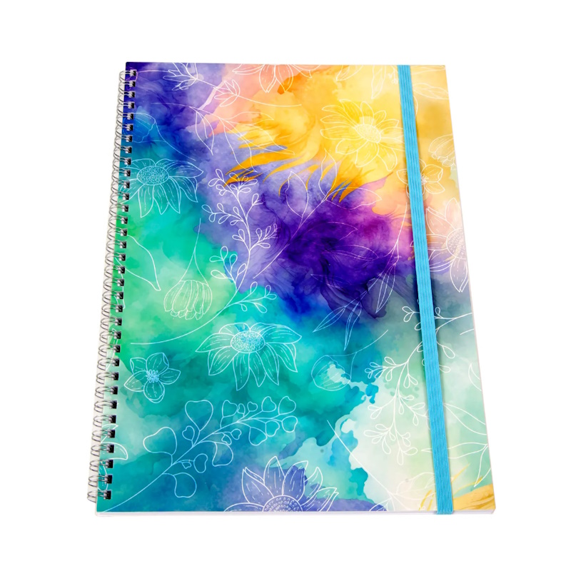 Kenzel Softcover Wiro Notebook Watercolour Floral A4 (SCA42310)