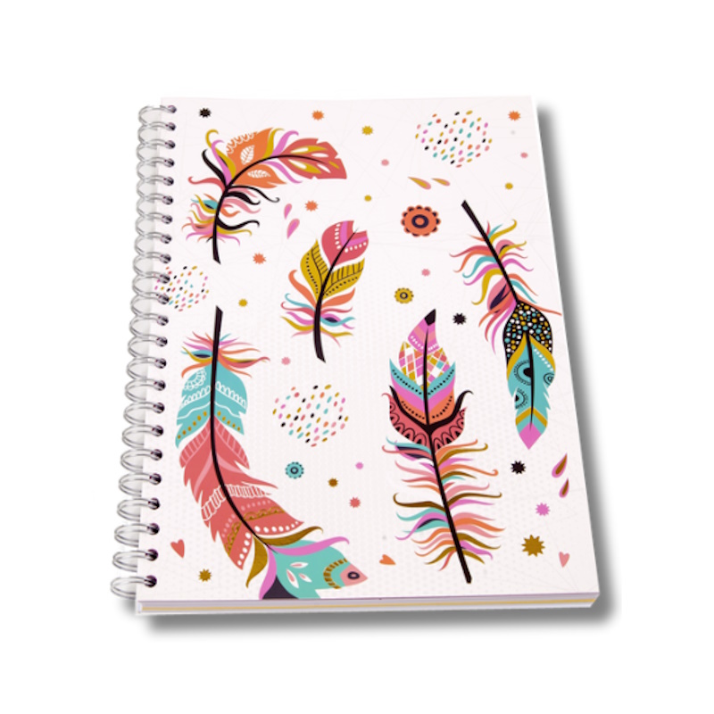 Kenzel Subject Book Feathers A4