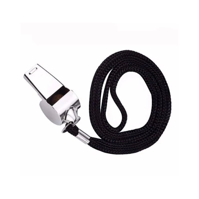 Metal Whistle with Nylon Band