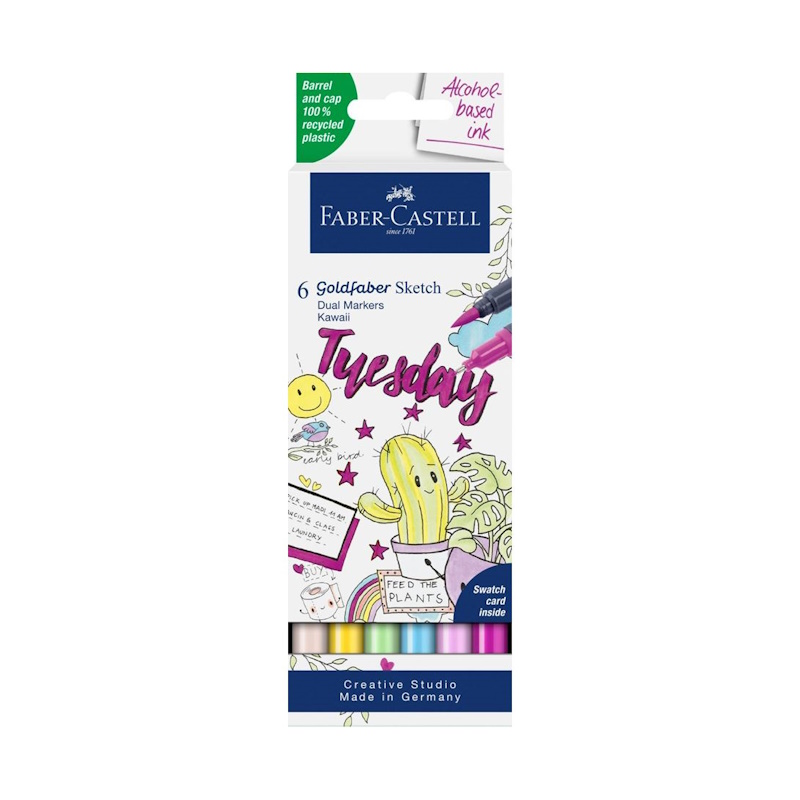 Faber-Castell Goldfaber Sketch Marker Kawaii Set (6)