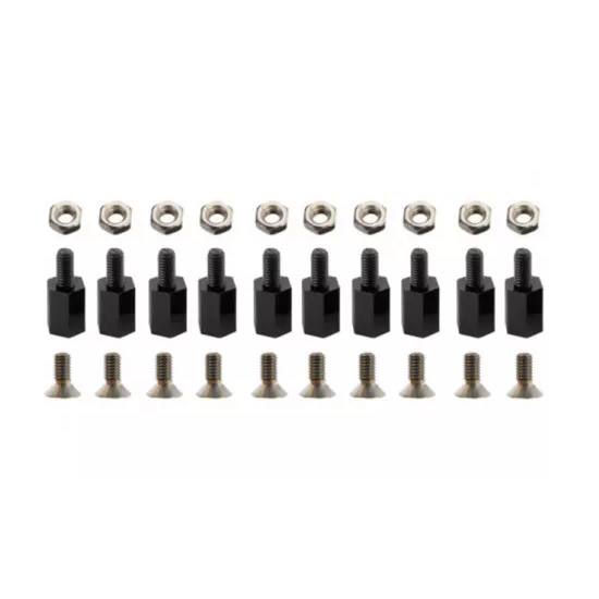 Nut and Bolt PCB Spacer Kit 6mm (25 Pack)