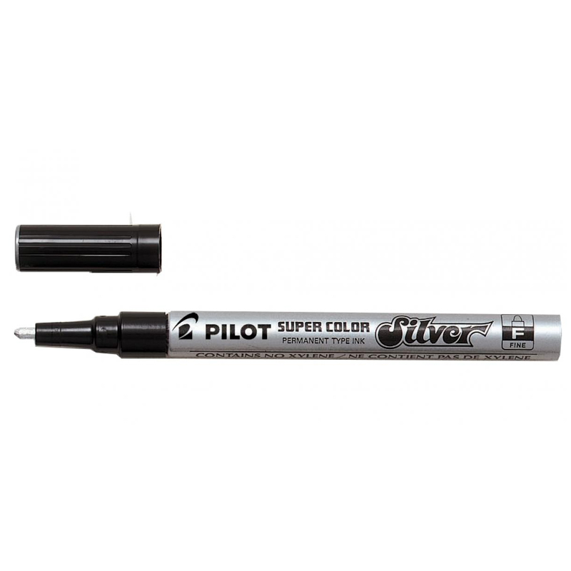 Pilot Super Colour Permanent Marker Fine (silver)