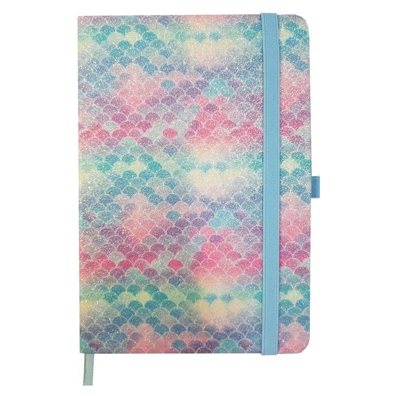 Donau Journal A5 (mermaid sparkle light blue) (192 lined cream pages)