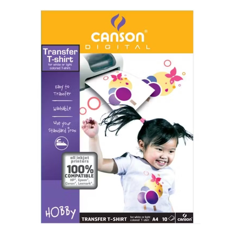 Canson T-shirt Transfer White or Light A4 (10 sheets)