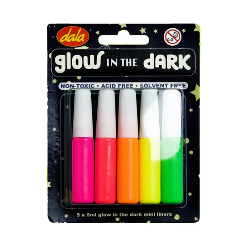 Dala Glow in the Dark Mini Liners (5 x 5ml)