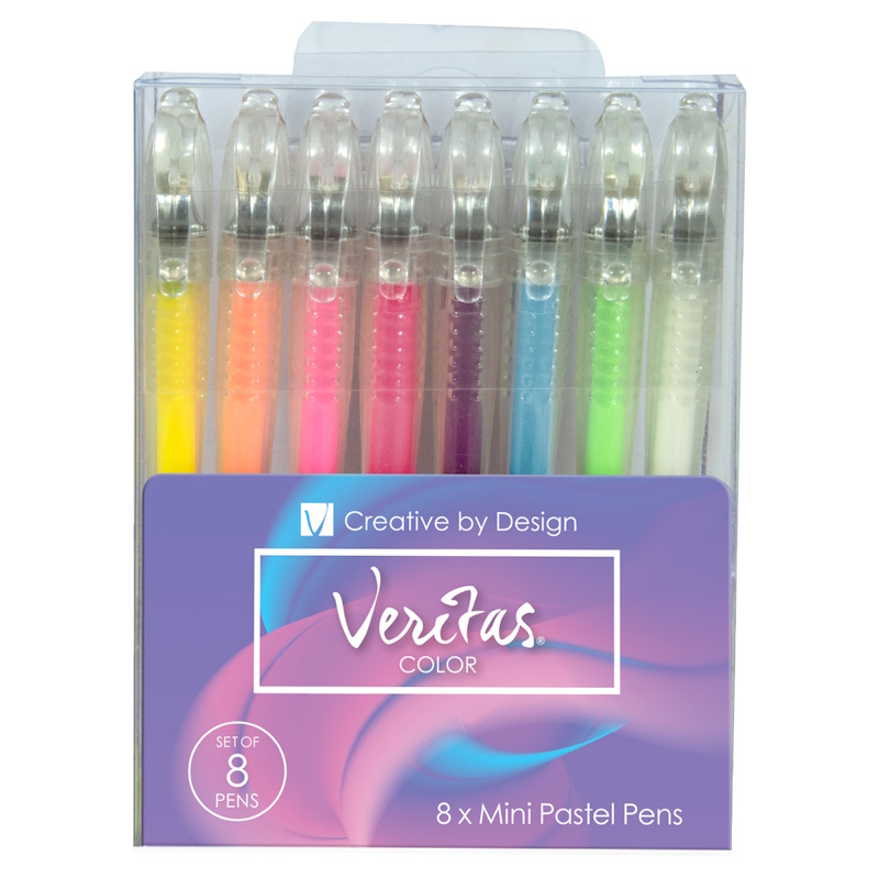 Veritas Mini Pastel Gel Pens (8) (PEN370)