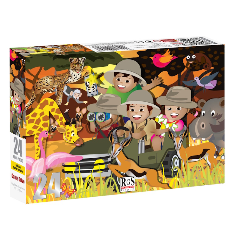 Game Drive Cardboard Puzzle (24 pieces)
