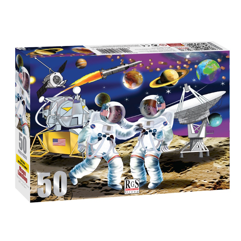 Moonlanding Cardboard Puzzle (50 pieces)