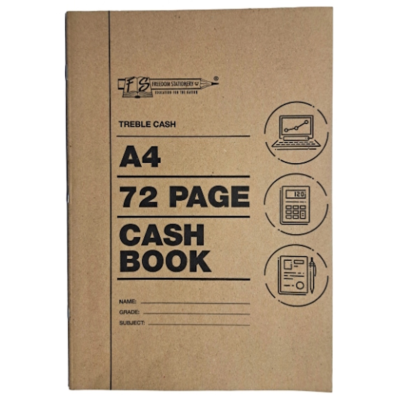 College Exercise Book Treble Cash A4 (72 page)