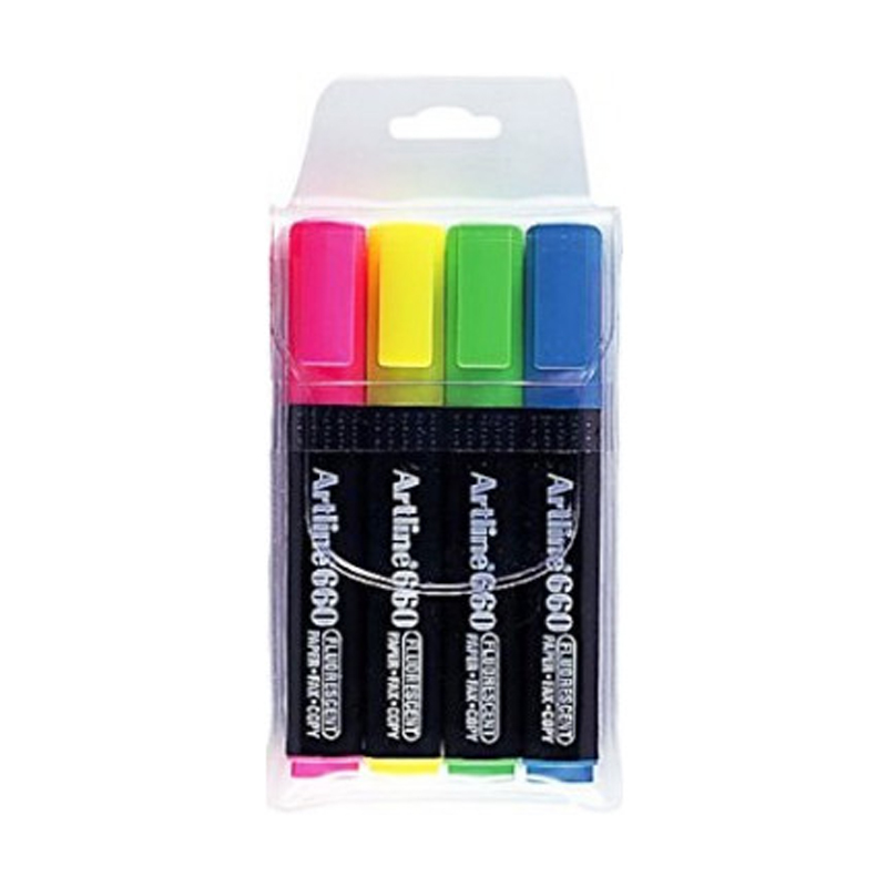 Artline EK660 Highlighter (wallet of 4)