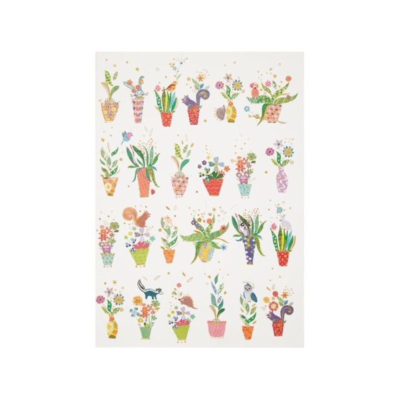 Turnowsky Stitched Notebook Plants A4 100gsm (32 sheets) (TN204104)