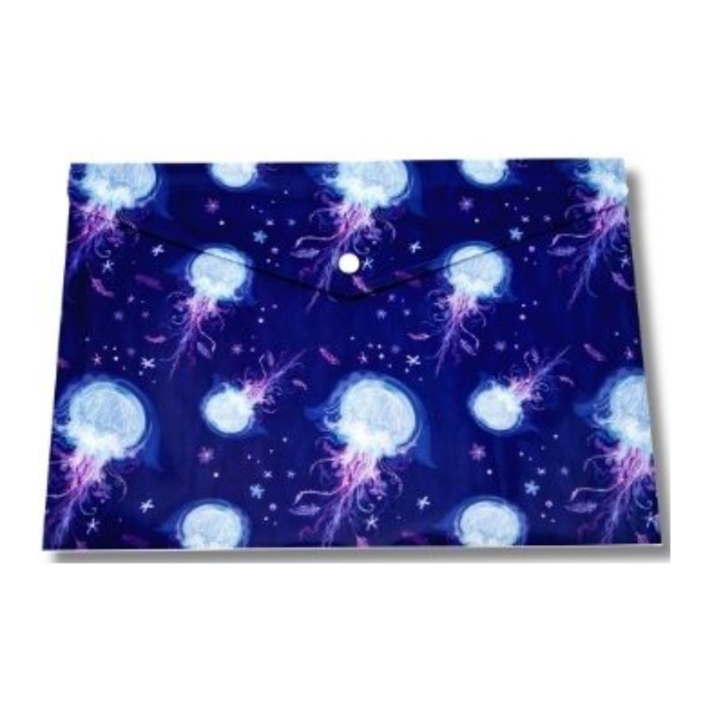 Kenzel Button Envelope A4 (CF2303) (jellyfish)