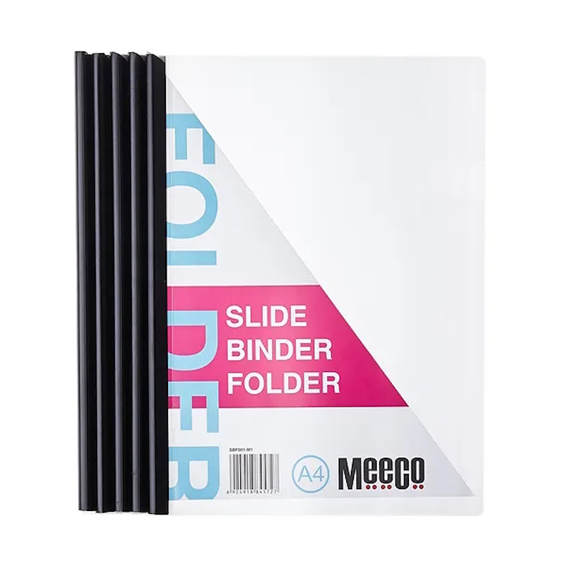 Meeco Slide Binder Folder A4 (black) (each)