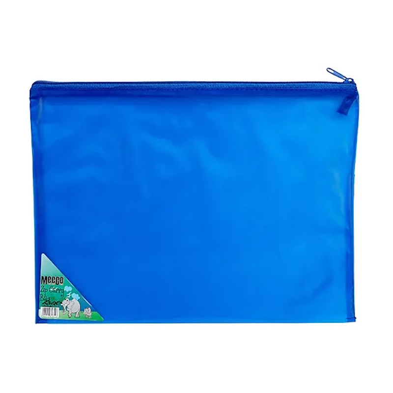 Meeco PVC Zip Book Bag A4