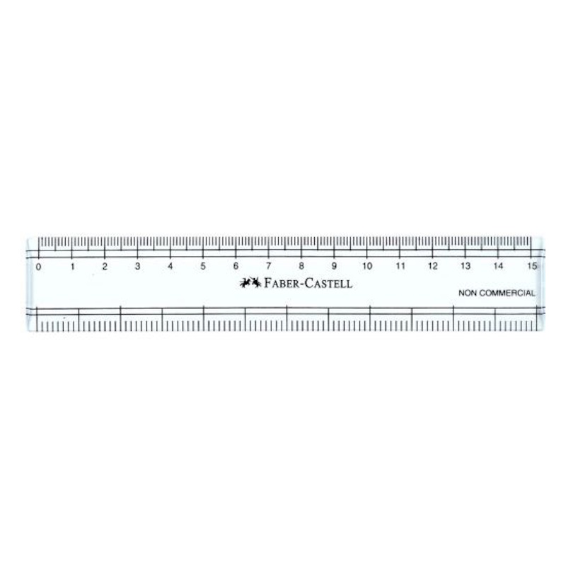 Faber-Castell Clear Ruler 15cm