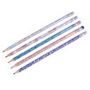 Floral Blue & Peach Pencil (each) (PCST272)