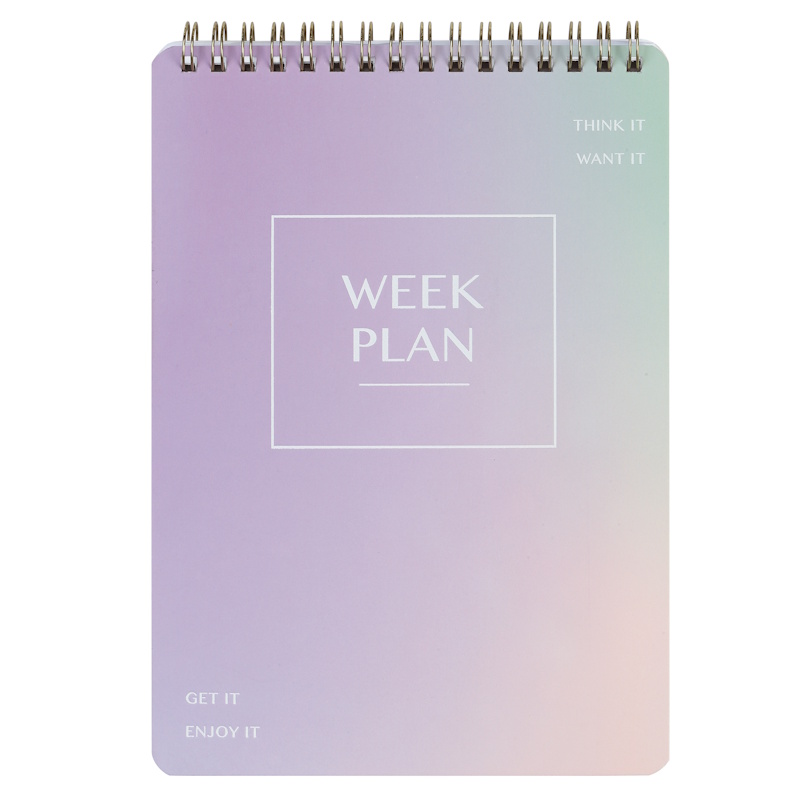 Colour Me Weekly Planner Top Spiral Bound A5 (purple) (8018)