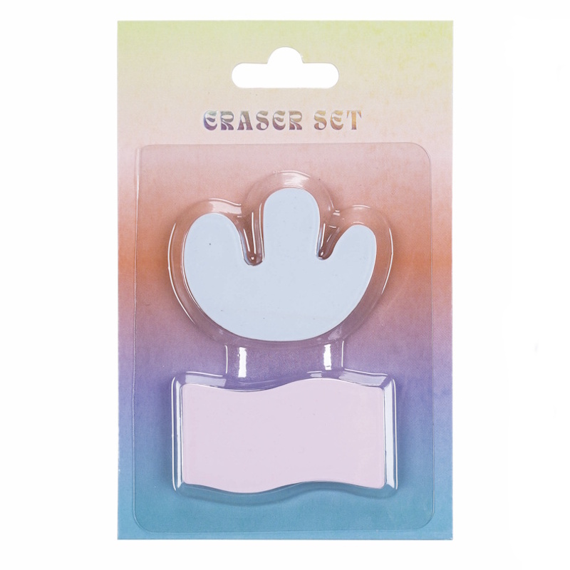 Colour Me Vibes Novelty Eraser Shapes Set (2) (8049)