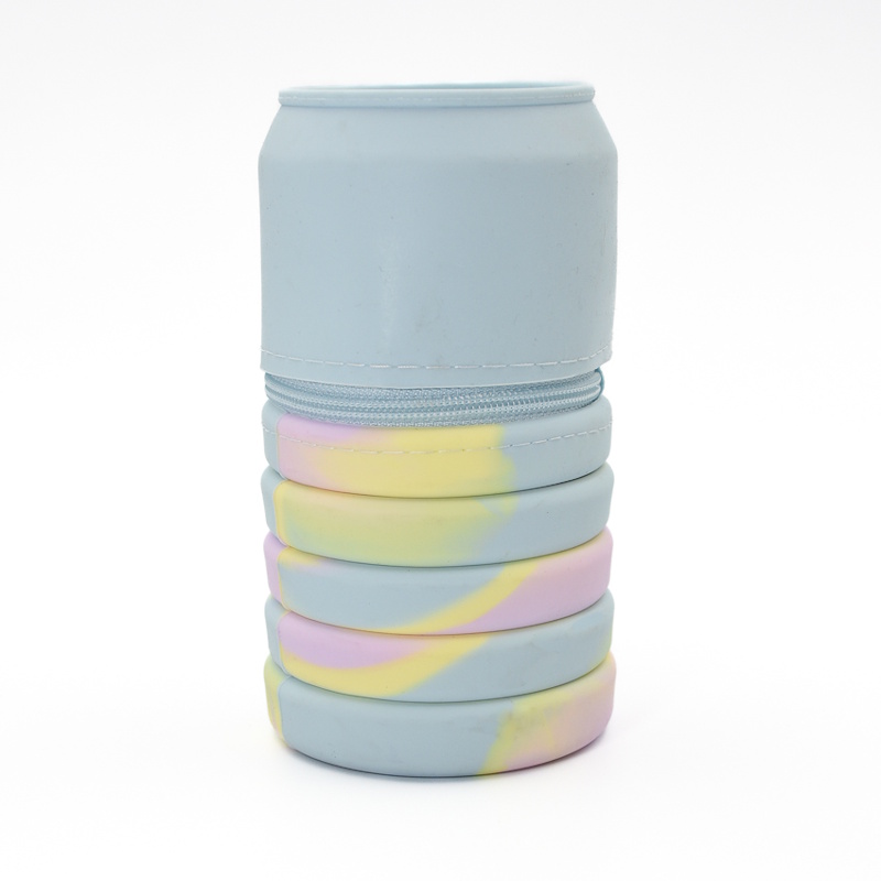 Colour Me Vibes Silicone Can Pencil Bag 20cm (blue) (7622)