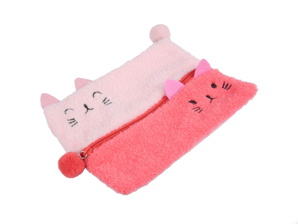 Colour Me Vibes Double Pencil Bag Kitten 22 x 15cm (7790)
