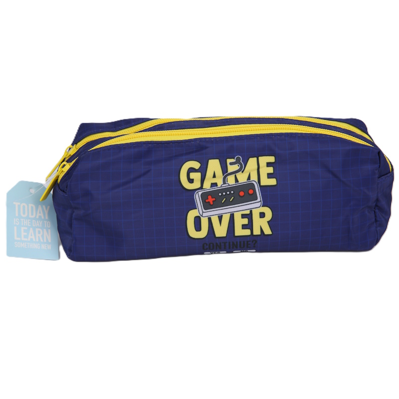 Colour Me Vibes Double Pencil Bag Game Over 21cm (7820)