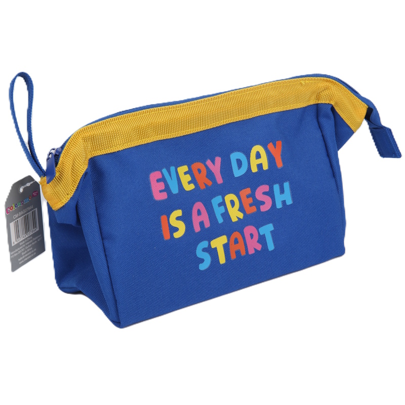 Colour Me Vibes Metal Bar Pencil Bag Every Day Fresh Start (7844)