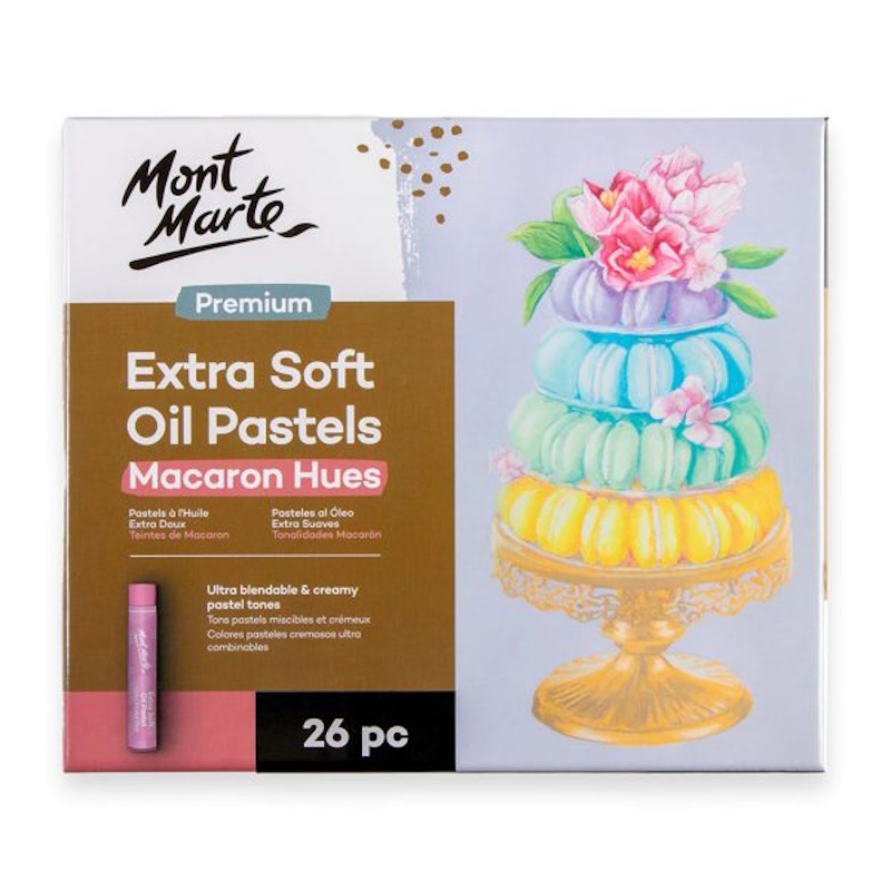 Mont Marte Extra Soft Oil Pastels Macaron Hues (26)