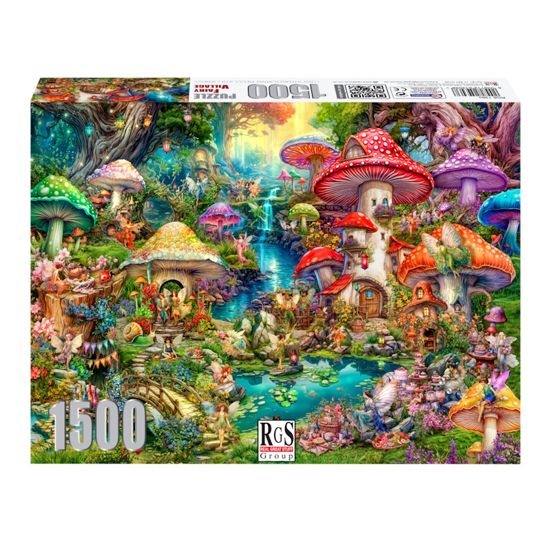 Fairy Village Cardboard Puzzle (1500 pieces)