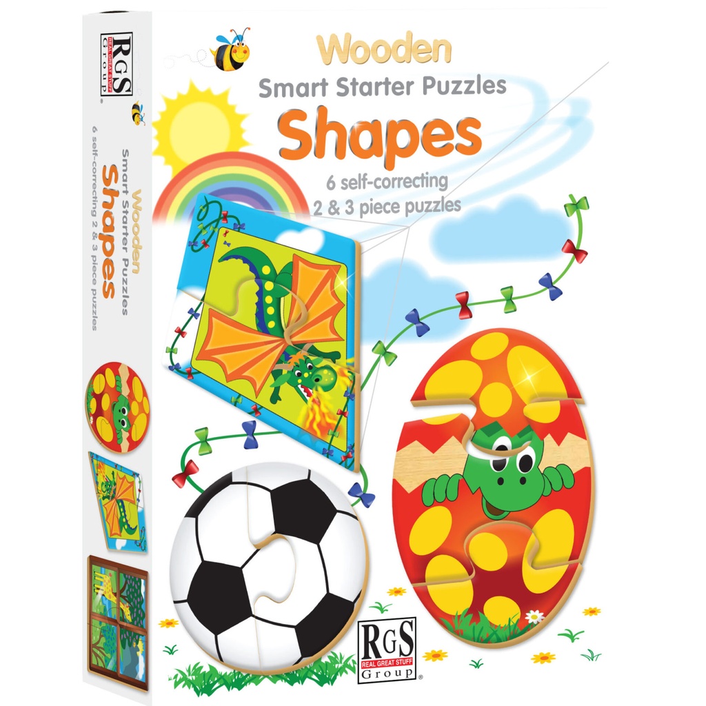 Shapes Smart Starter Wooden Puzzle (2 & 3 pieces)