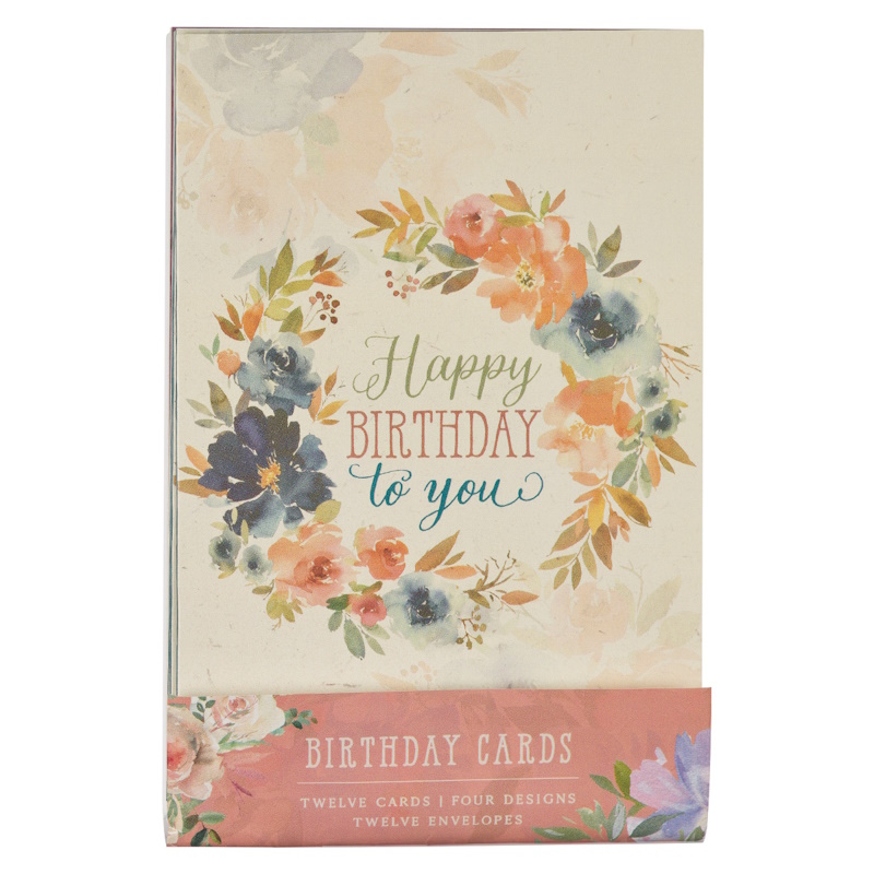 Birthday Greeting Card Set with Envelopes A6 (12)