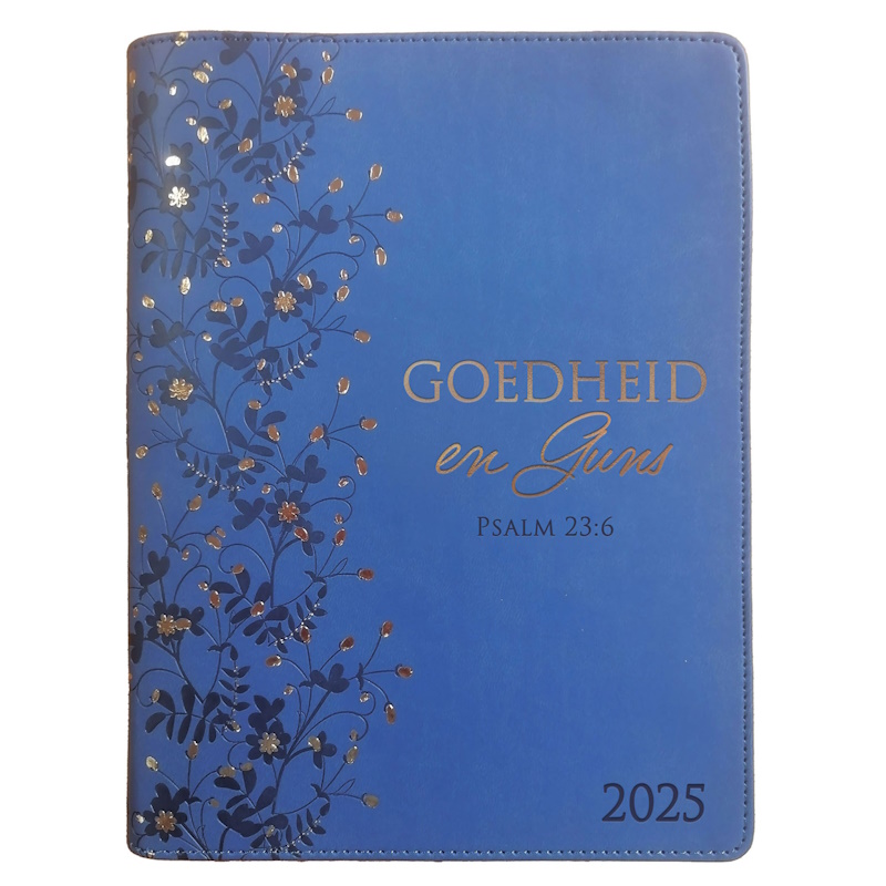 Goedheid en Guns Faux Leather with Zip Daily Planner 2025 (DPW346)
