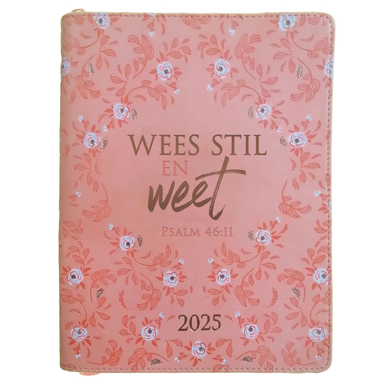 Wees Stil en Weet Faux Leather with Zip Daily Planner 2025 (DPW345)