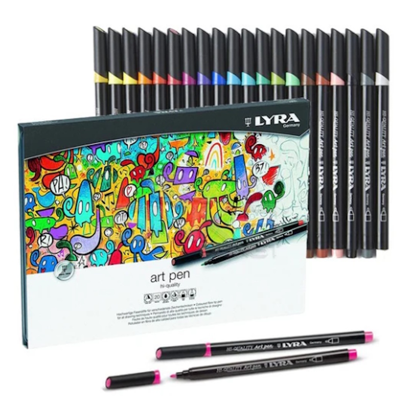 Lyra High Quality Art Pen Metal Box (20)