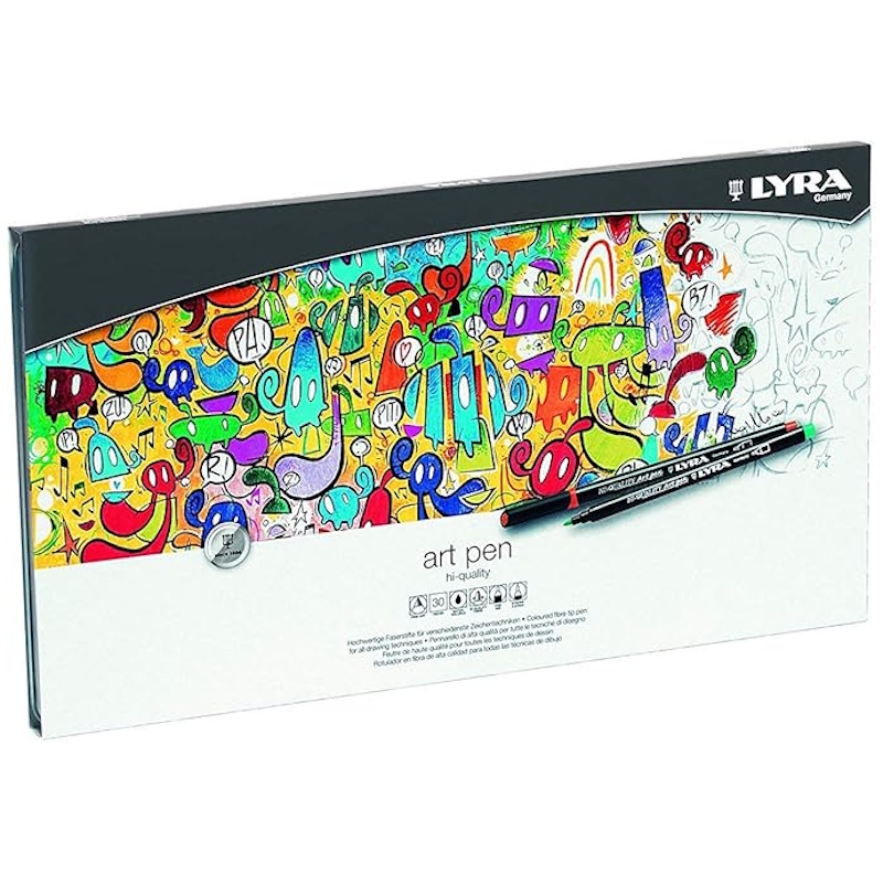 Lyra High Quality Art Pen Metal Box (30)