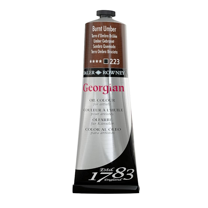 Daler Rowney Georgian Oil Paint 38ml (burnt umber)