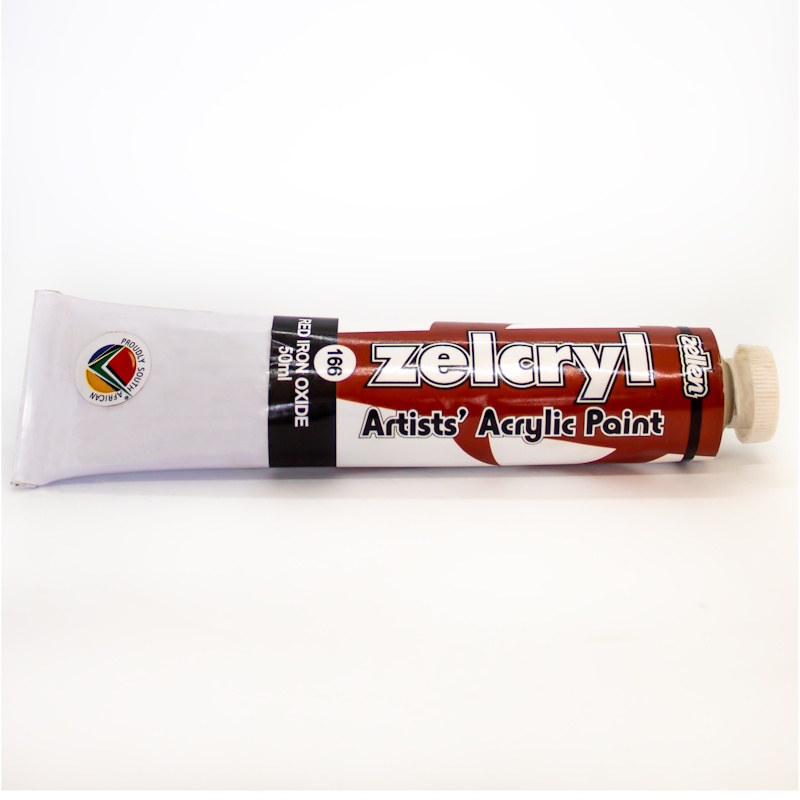 Zellen Zelcryl Acrylic Paint 50ml (red iron oxide)