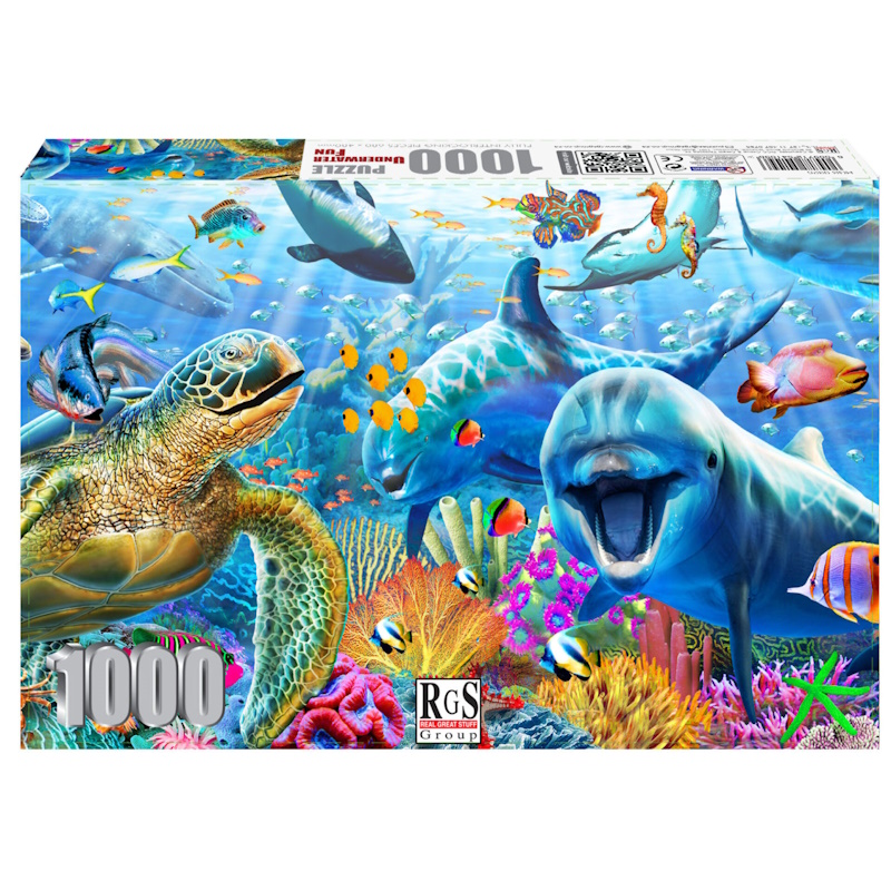 Under Water Fun Cardboard Puzzle (1000 pieces)